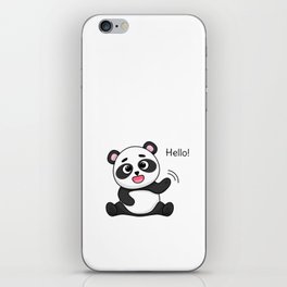 Friendly panda iPhone Skin