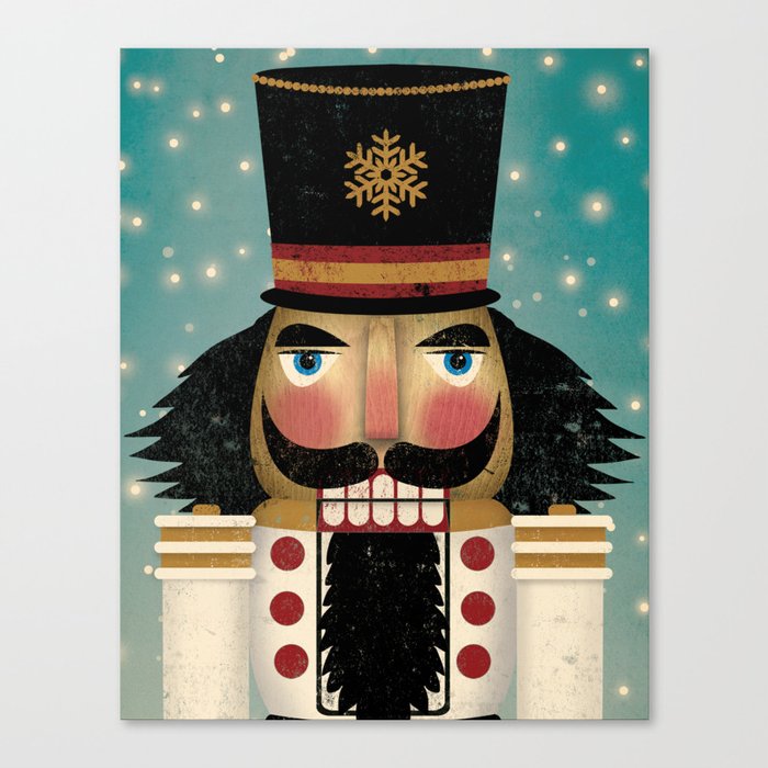 Christmas Nutcracker 21W Canvas Print