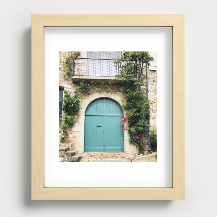 Blue Door in Arles Recessed Framed Print