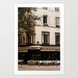 "Parisian café" | France travel photography | Photo wall print Art Print