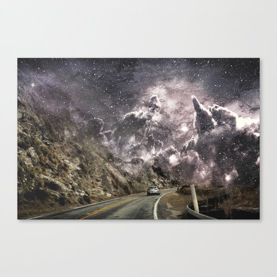 Space gazing Highway One Canvas Print