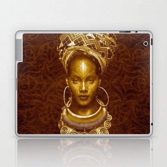 Afrofuturist style Laptop & iPad Skin