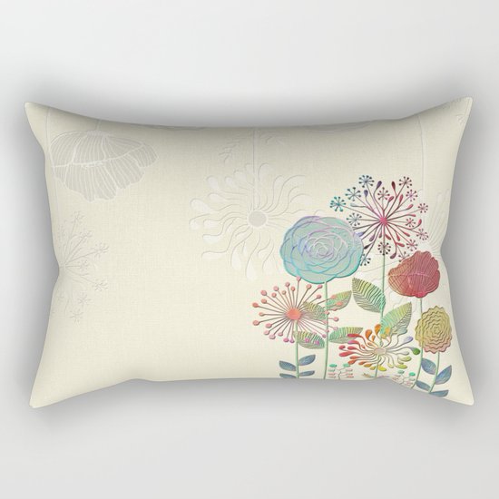Flower Tales Rectangular Pillow