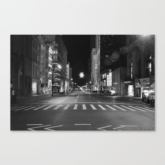 Christmas Time in The City Canvas Print