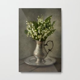 Lily of the valley Metal Print | Leaf, Photo, Texture, Bellflowers, Closeup, Jug, Bloom, Bouquet, Cute, Blaminsky 