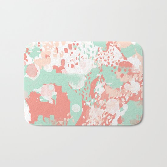 Anais - abstract minimal modern art print home office must have canvas wall art Bath Mat