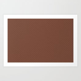 Sherwin Williams Color of the Year 2019 Cavern Clay SW7701 Tiny Polka Dots Art Print