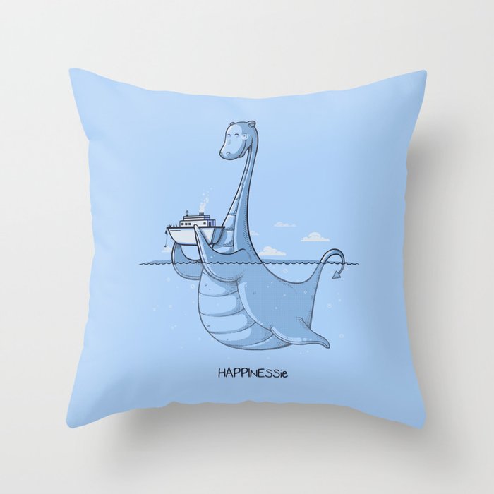 HAPPINESSie Throw Pillow