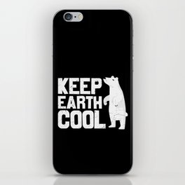 Keep Earth Cool Polar Bear iPhone Skin