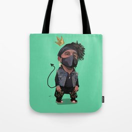 Demon in Teal Tote Bag