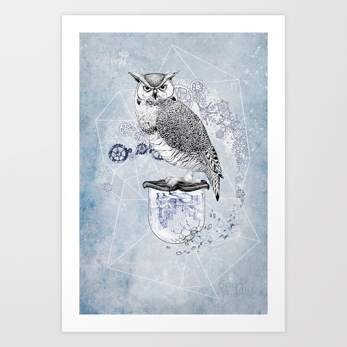 Owl Theory Art Print