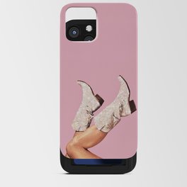 These Boots - Glitter Pink iPhone Card Case