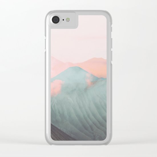 Pastel Volcano Clear iPhone Case