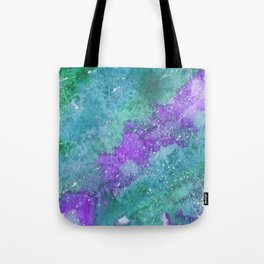 Galaxy - Purple & Green Tote Bag