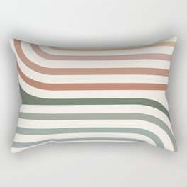 Bold Curvature Stripes VII Rectangular Pillow