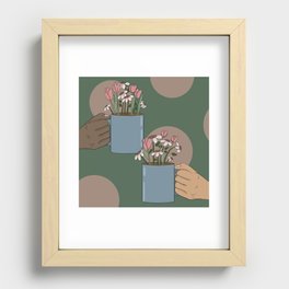 Flower Mug  Recessed Framed Print