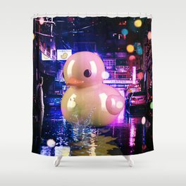 Rubber Duck Alley Shower Curtain
