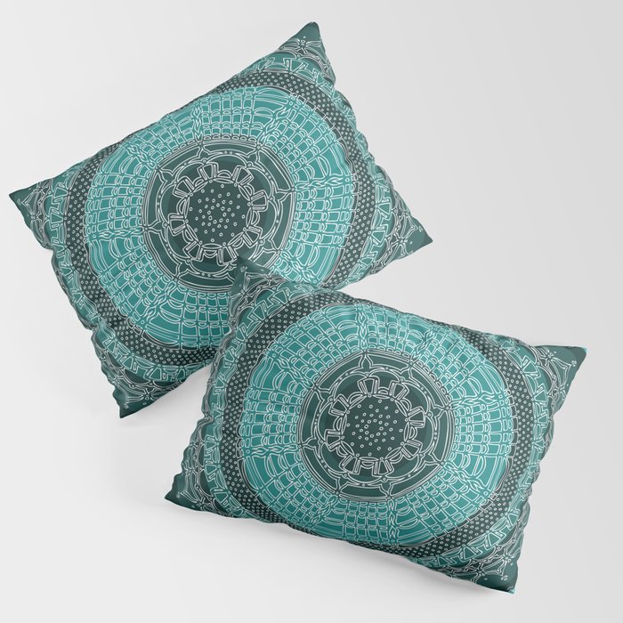 Knowing on Black Background Pillow Sham