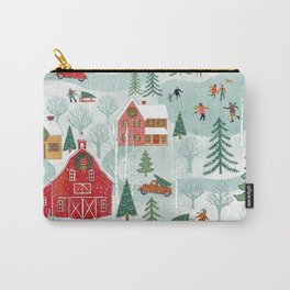New England Christmas Carry-All Pouch