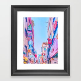 Anime Seoul Framed Art Print