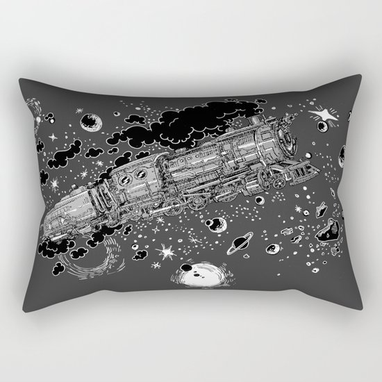 Space Train Rectangular Pillow