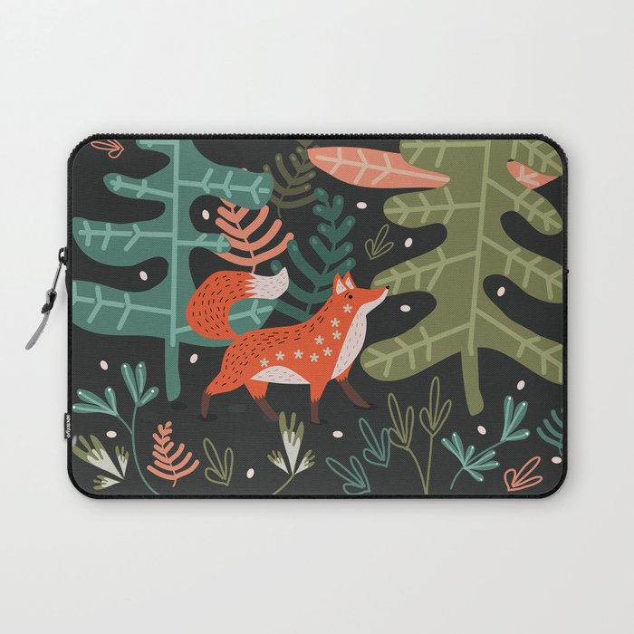 Evergreen Fox Tale Laptop Sleeve