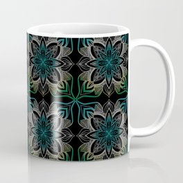 Boho Modern Mandala Style Black Star Pattern Coffee Mug