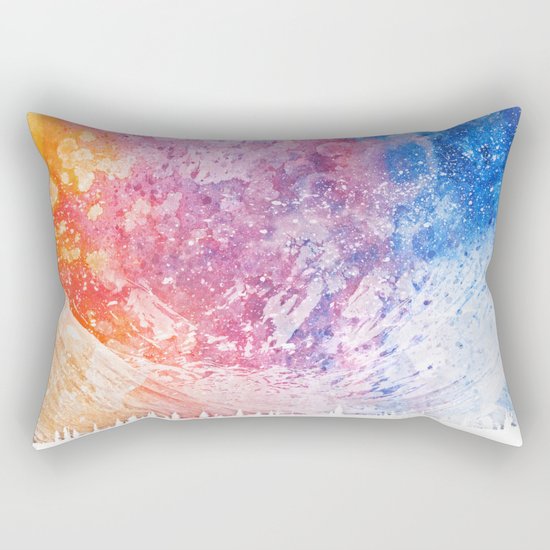 Abstract Acrylic Mountain Rectangular Pillow