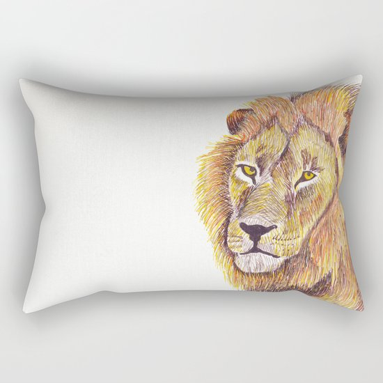 King of the Jungle Rectangular Pillow