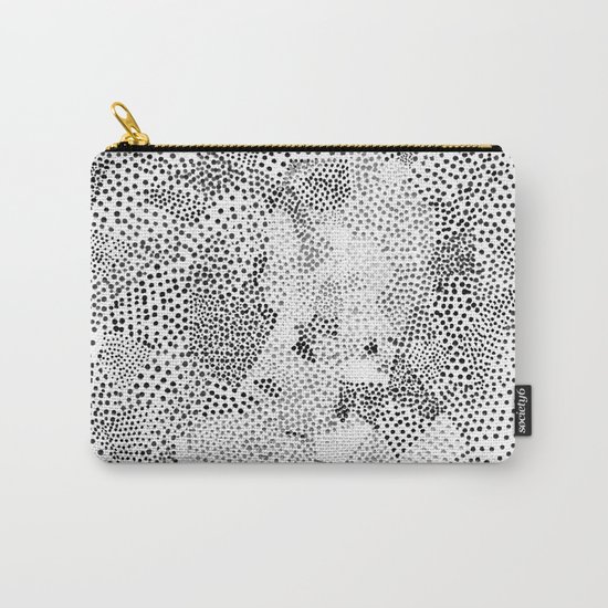 Dot Matrix BW | Abstract Geometric Carry-All Pouch