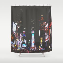 Evening Glow - Times Square Shower Curtain