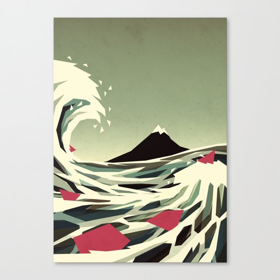 Go with the flow Canvas Print