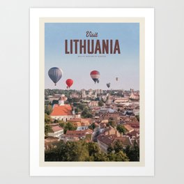 Visit Lithuania Art Print