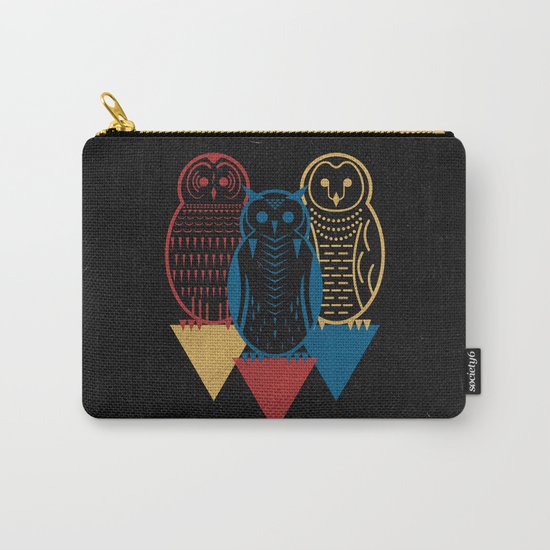 Three Owls at Night Carry-All Pouch