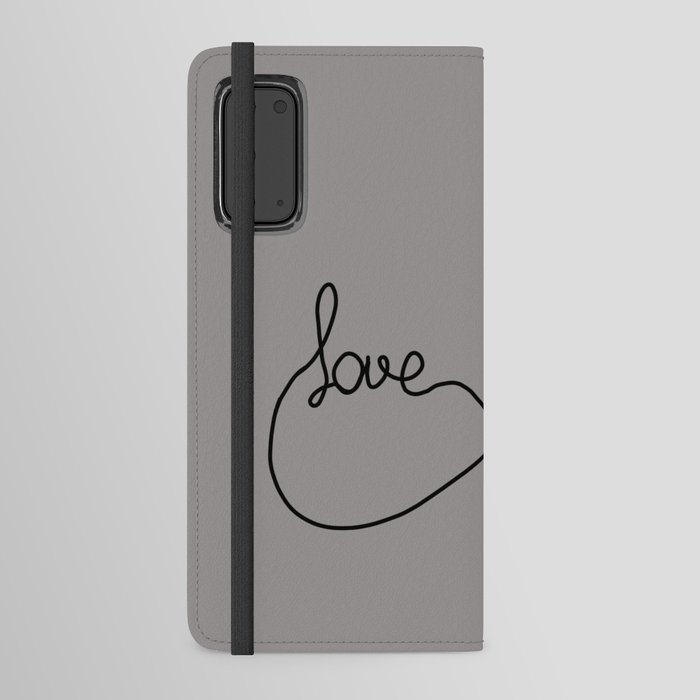 love and heart Android Wallet Case