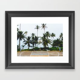Basketball on Isla Bastimento, Bocas del Toro, Panama Framed Art Print