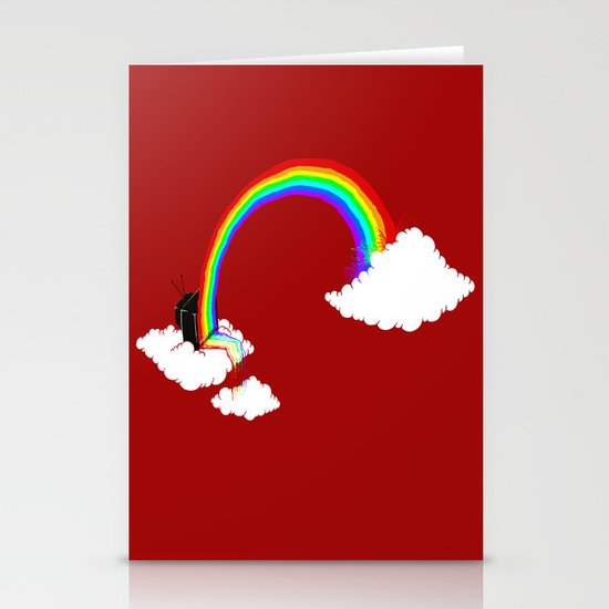 Rainbow TV Stationery Cards