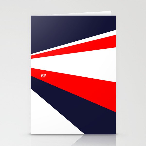 Red White And Blue Abstract Minimal Design Kirovair Decor