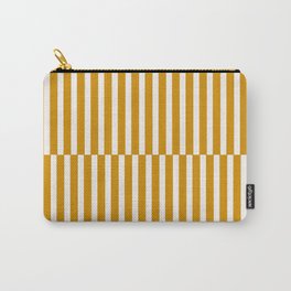 Modern Abstract Mustard Yellow Stripes Pattern Carry-All Pouch