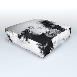 Black and White Outdoor Floor Cushion