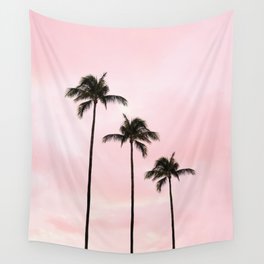 Palm Tree Photography Peach | Blush Pink | Millennial Pink | Miami Wall Tapestry