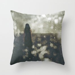 She was named for the eternal sky Throw Pillow