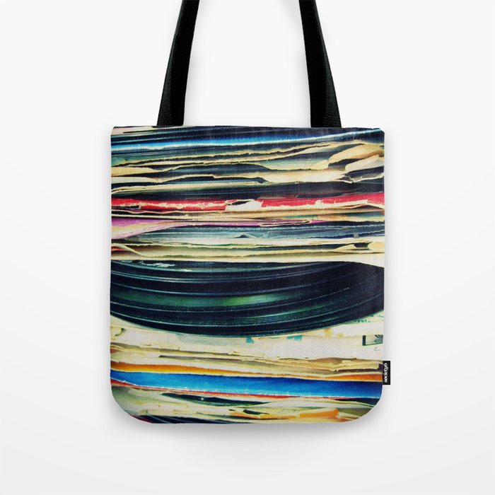 put your records on Tote Bag