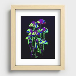 Glowing Mushrooms Recessed Framed Print
