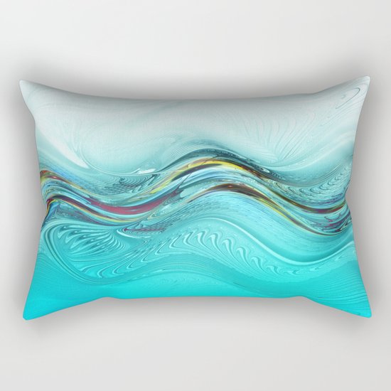 Fractal Wave Rectangular Pillow
