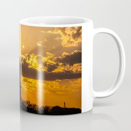 Statue of Liberty sunset in New York Harbor Coffee Mug
