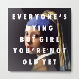 Step with a Pearl Earring Metal Print | Digital, Music, Painting 