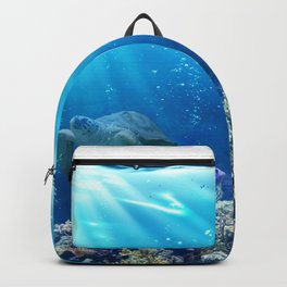 Magnificent Underwater Life Various Sea Animals Backpack