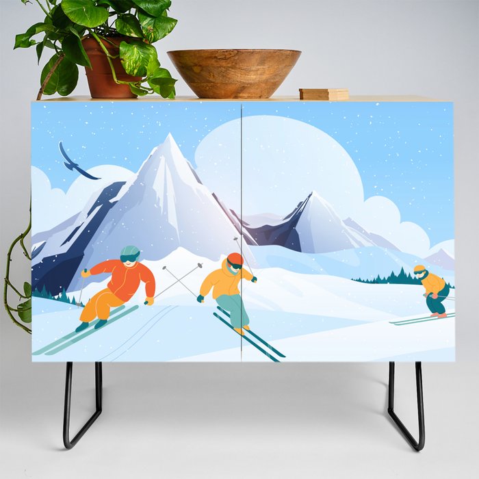 SKI - My Passion  Credenza