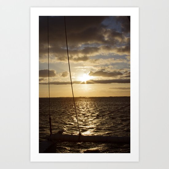 Sunset in NC Art Print